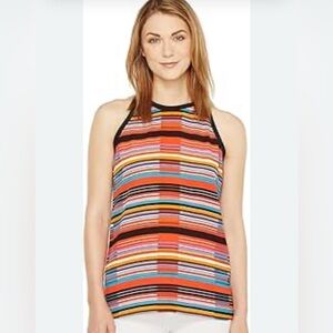 Xl bright geometric upscale sleeveless top